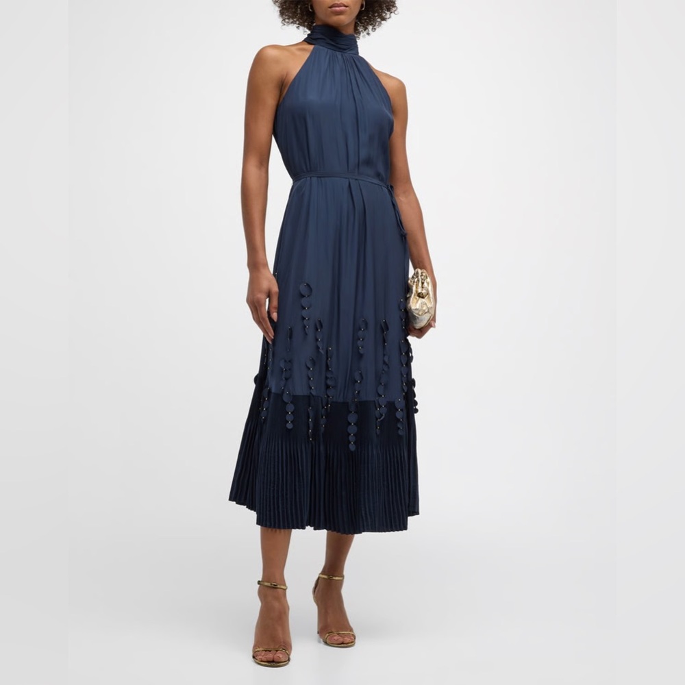 Ramy Brook Vania Halter Neck Midi Dress